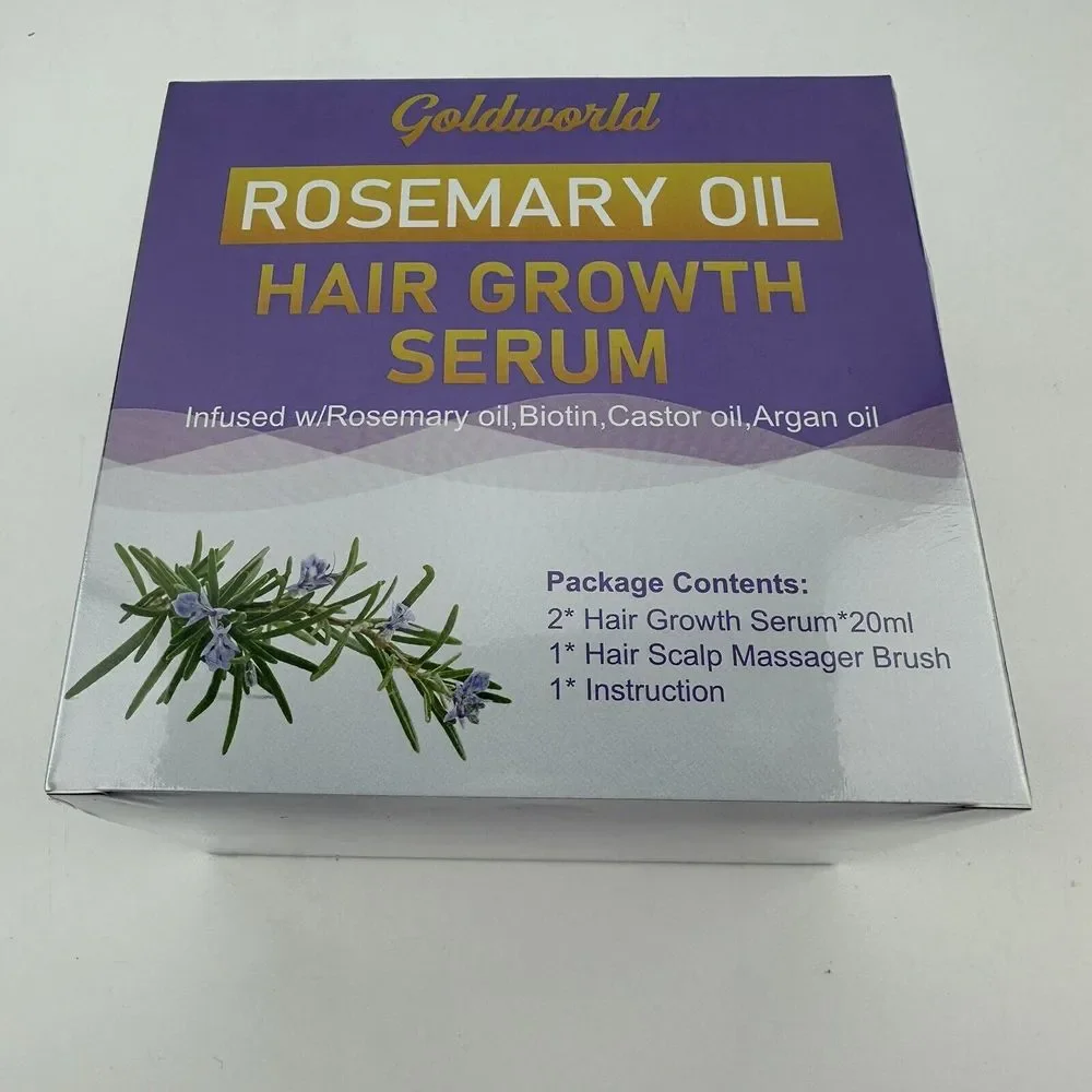Rosemary Oil for Hair Growth,2 Pack Hair Growth Serum Products w/Scalp Massager‎